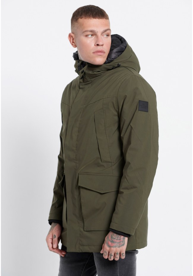 Parka jacket with hood