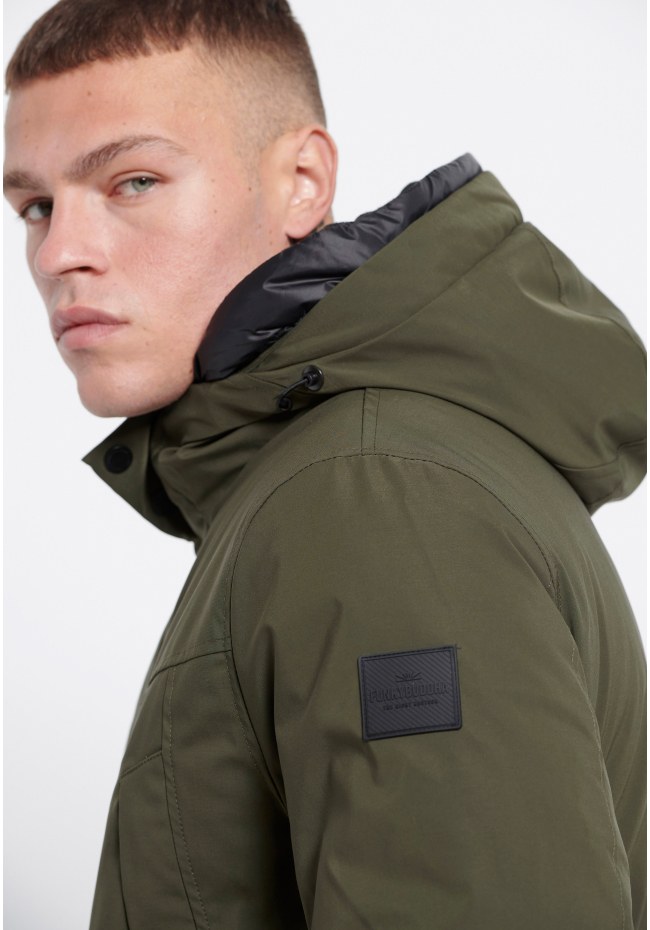 Parka jacket with hood