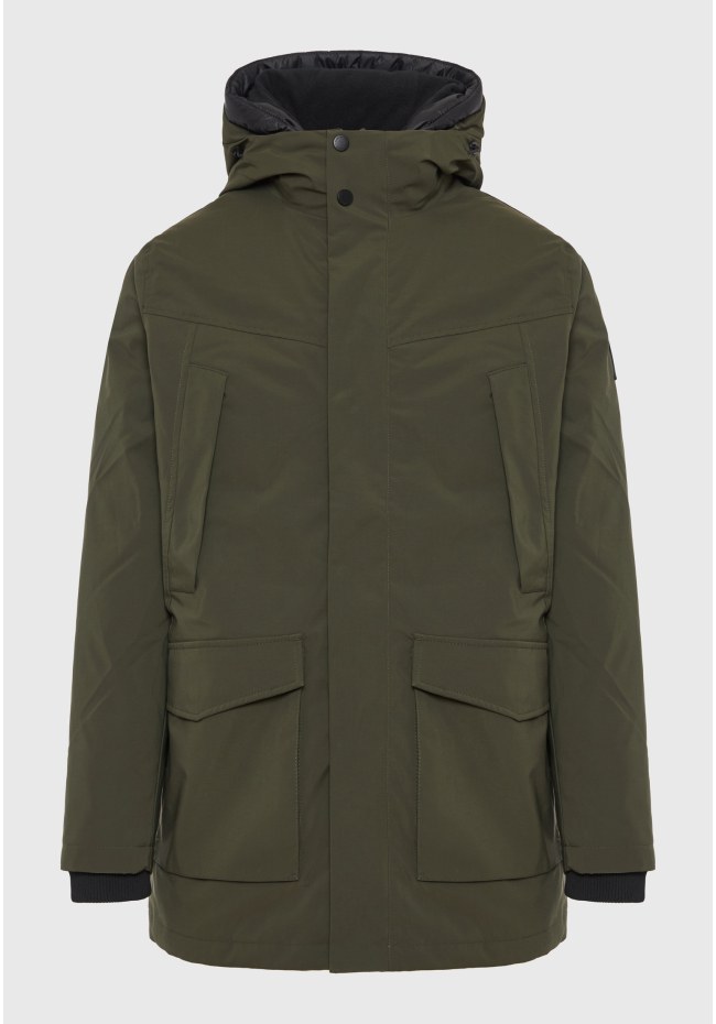Parka jacket with hood
