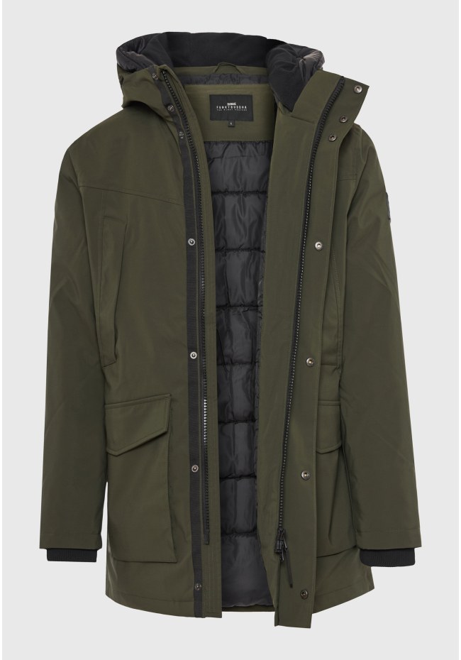Parka jacket with hood