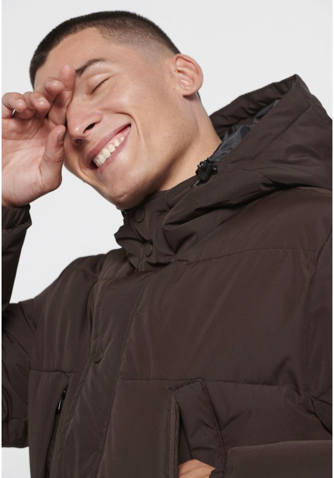 Men's hooded puffer parka jacket
