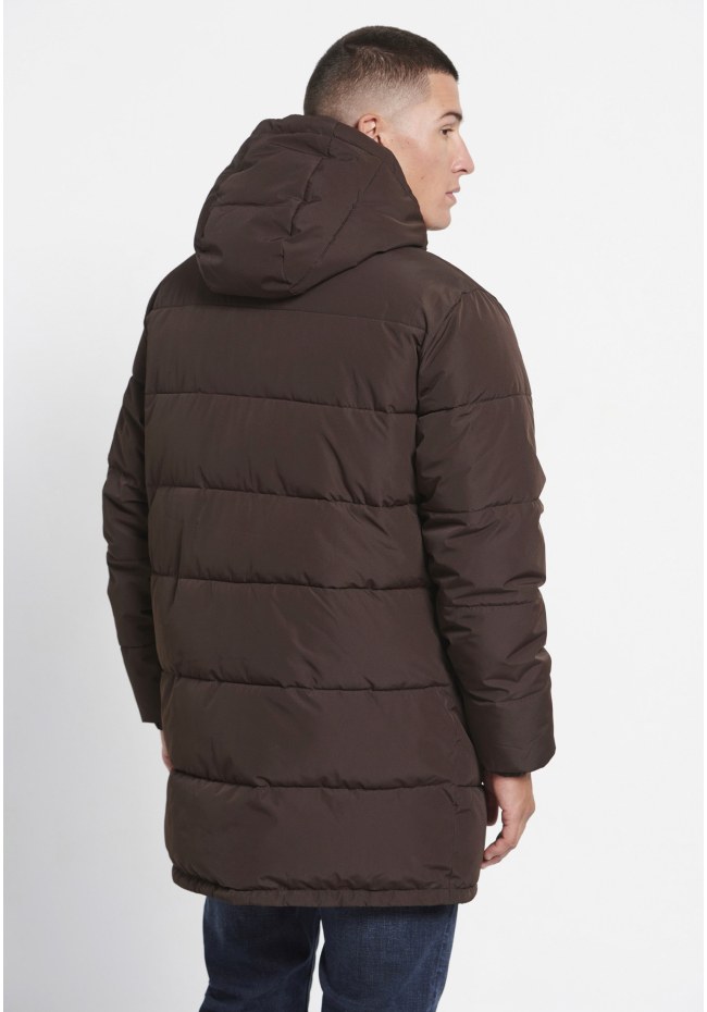 Men's hooded puffer parka jacket