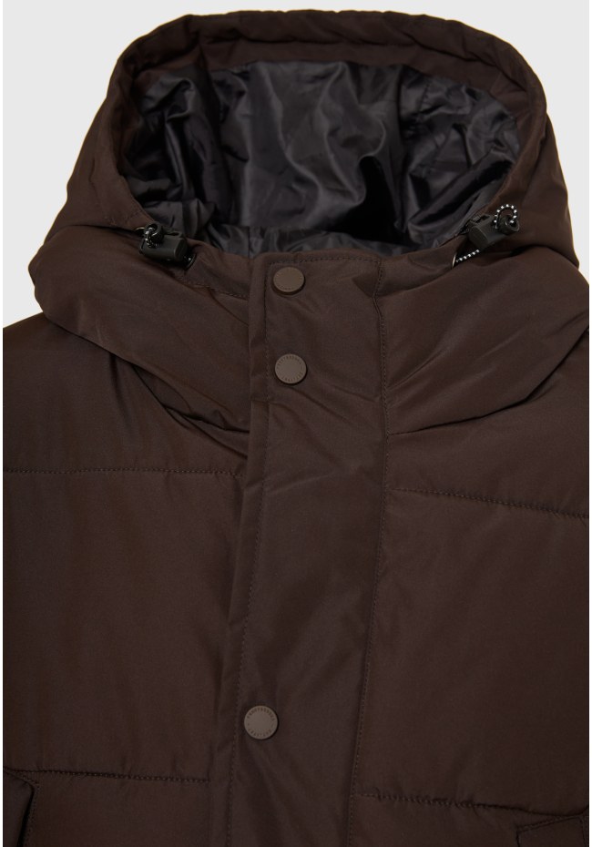 Men's hooded puffer parka jacket