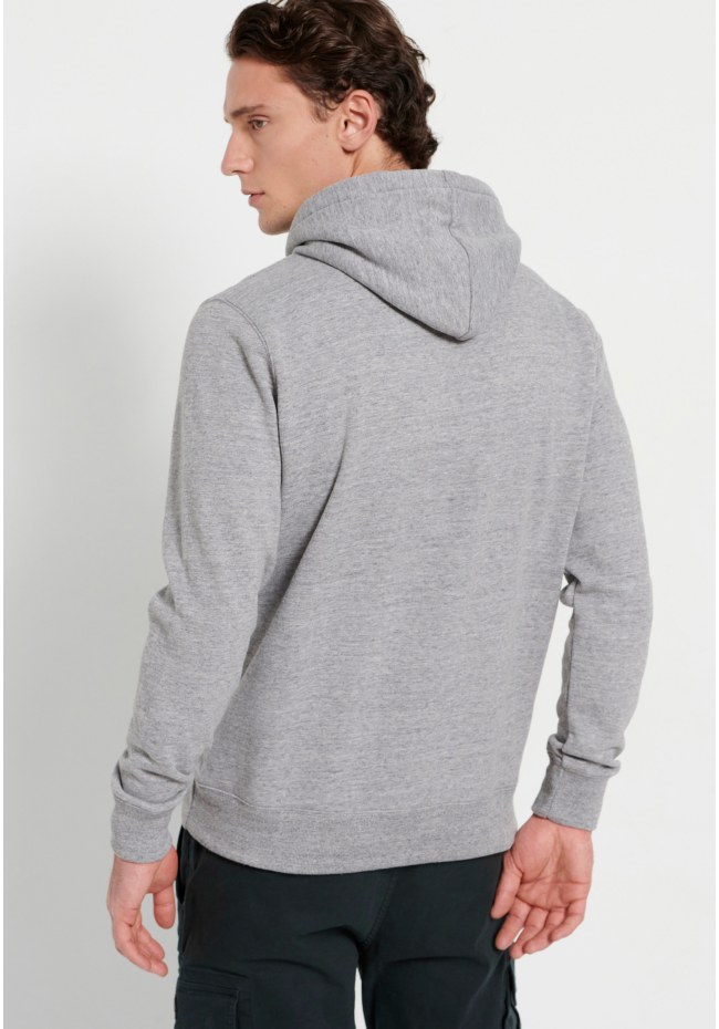 Overhead hoodie with branded print