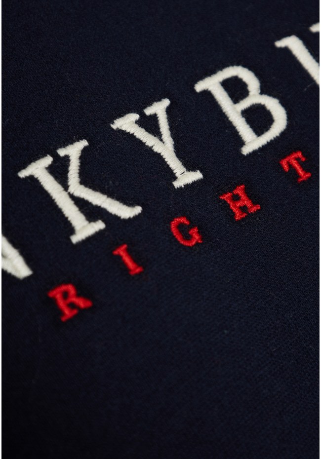 Overhead hoodie with branded print