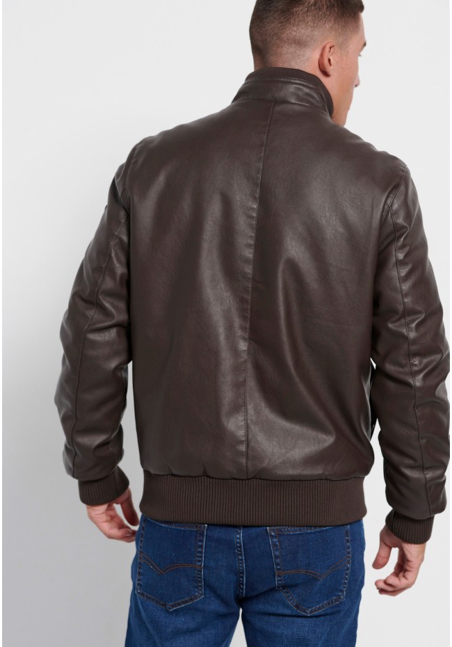 Eco leather (PU) biker jacket