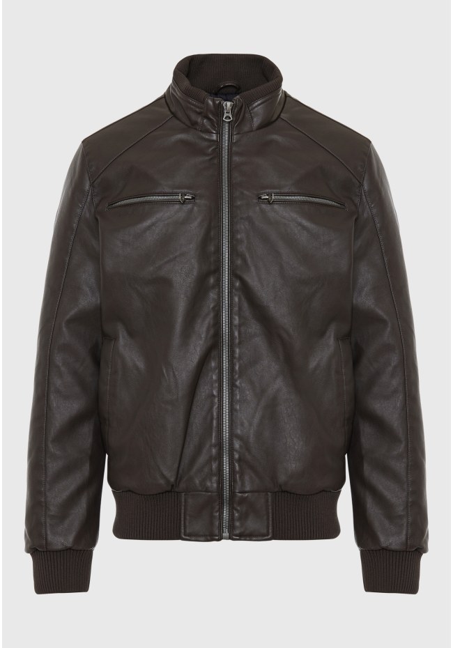Eco leather (PU) biker jacket