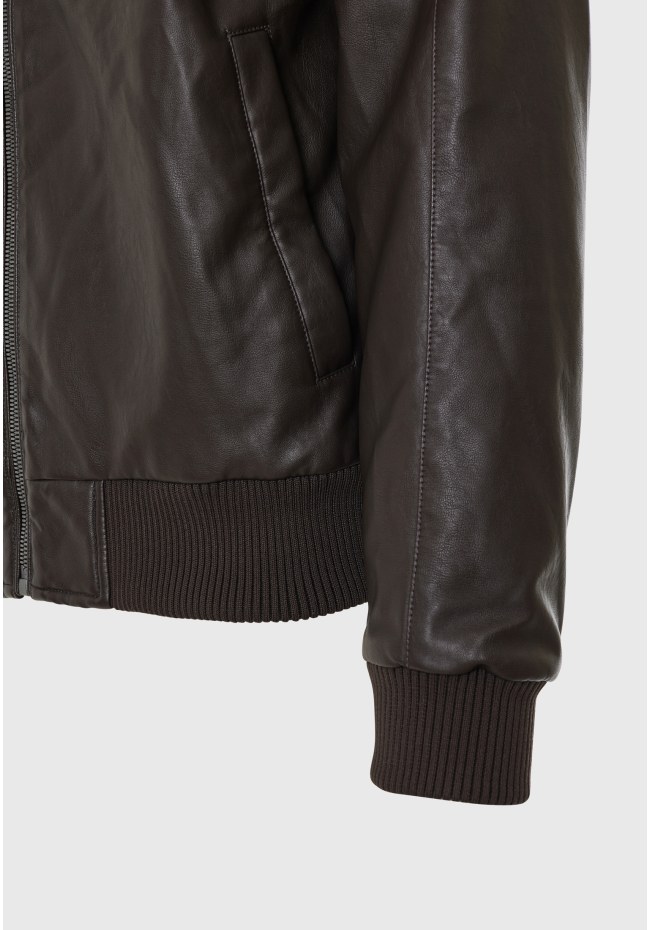 Eco leather (PU) biker jacket
