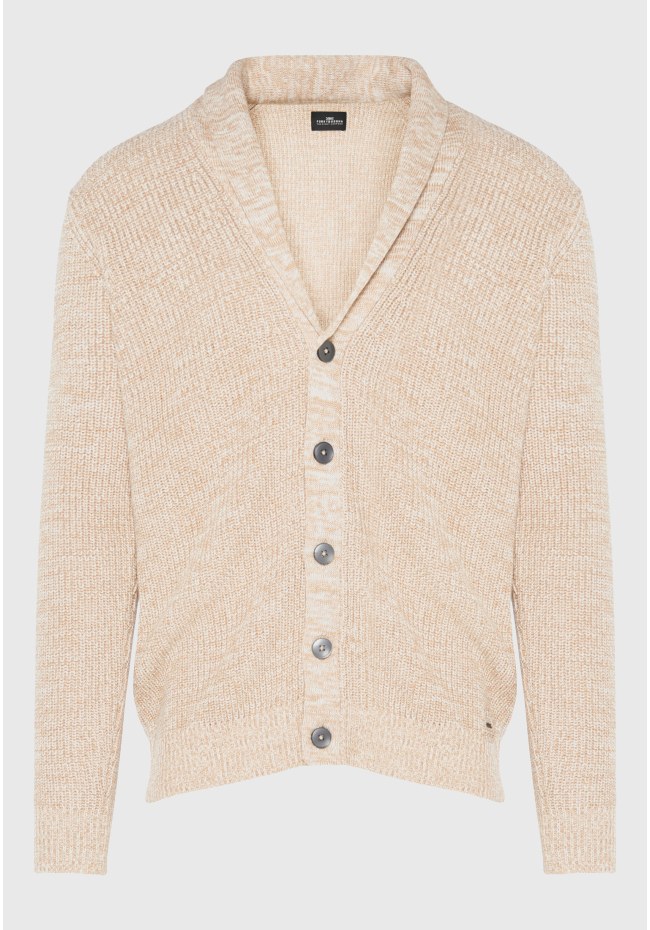 Μen's knitted cardigan with buttons