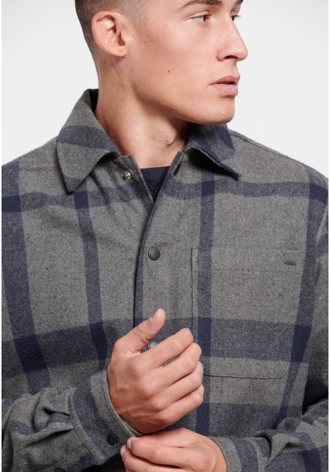 Oversized fit καρό overshirt πουκάμισο