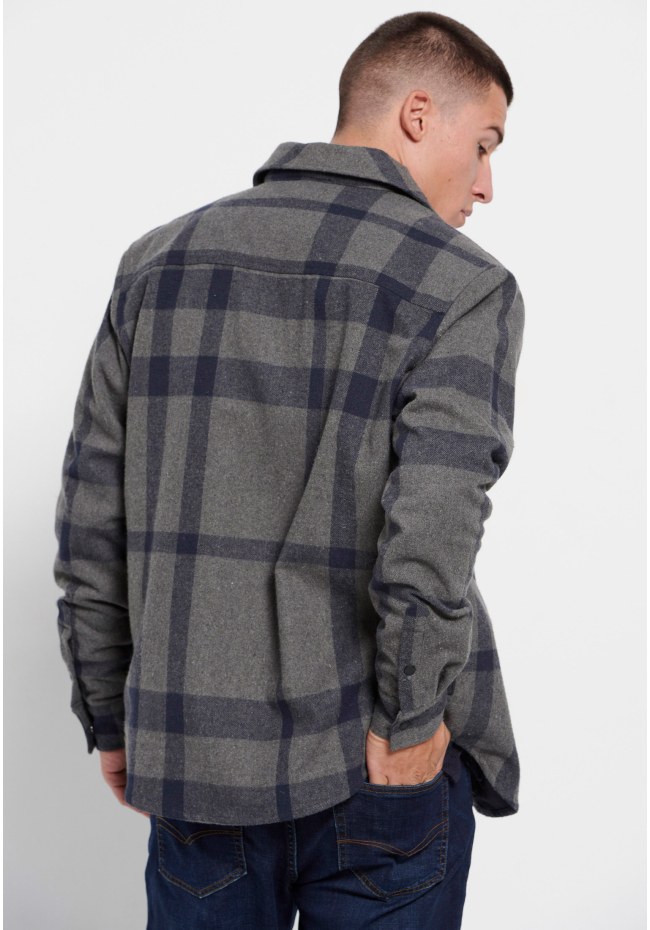 Oversized fit καρό overshirt πουκάμισο