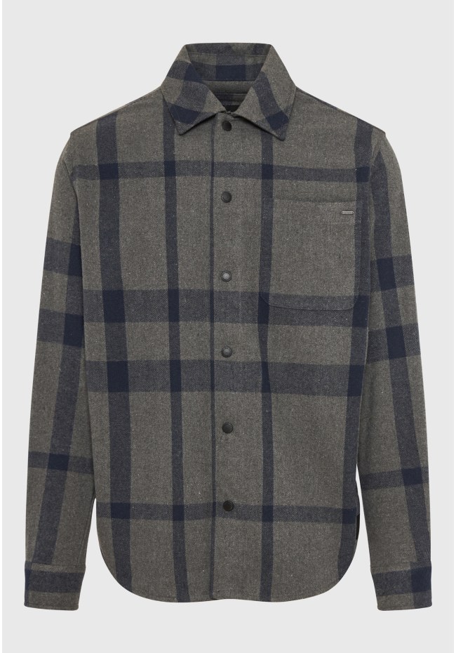 Oversized fit καρό overshirt πουκάμισο
