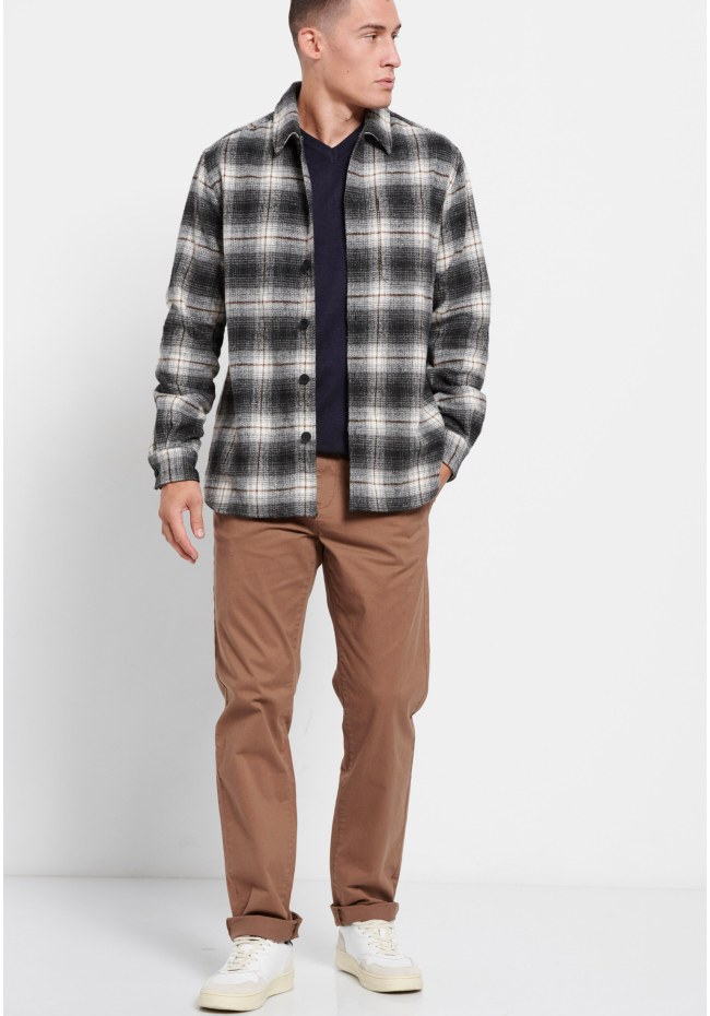 Oversized καρό overshirt πουκάμισο