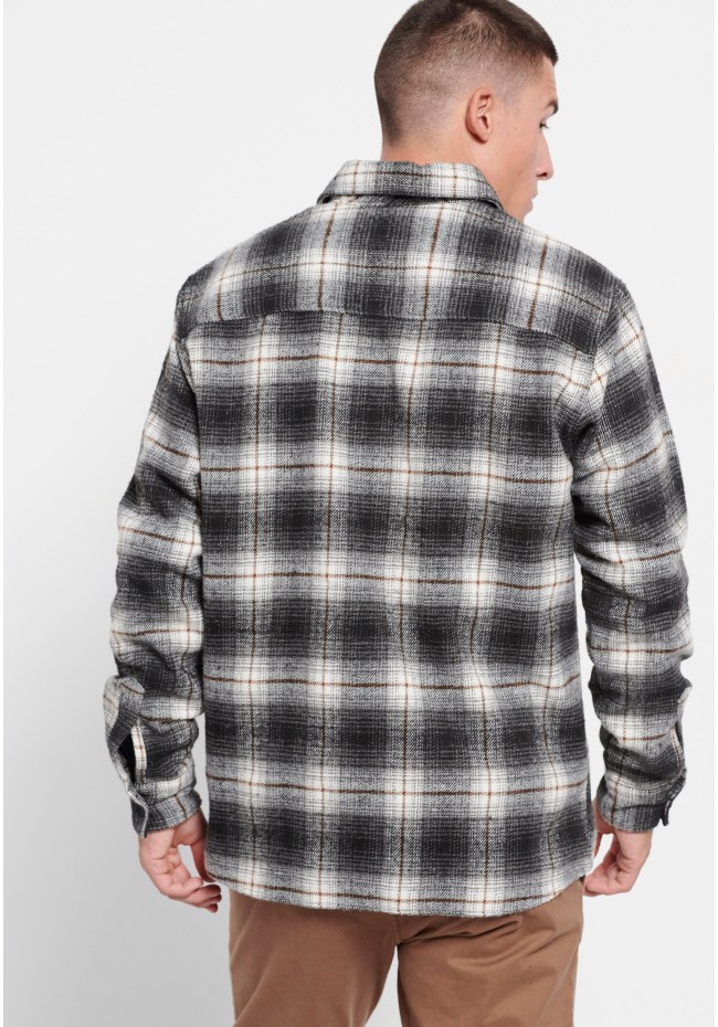 Oversized καρό overshirt πουκάμισο