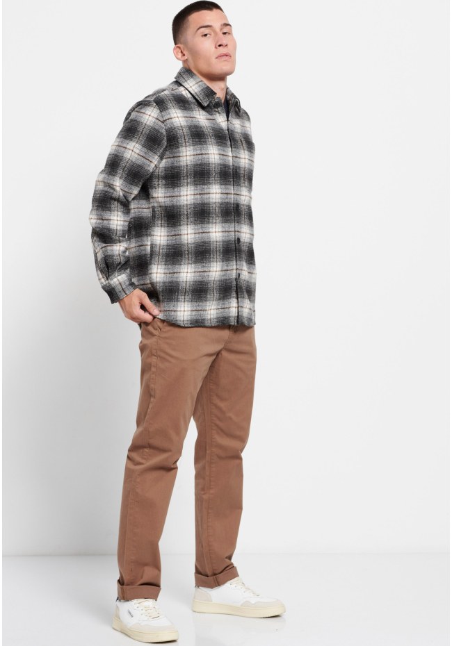 Oversized καρό overshirt πουκάμισο