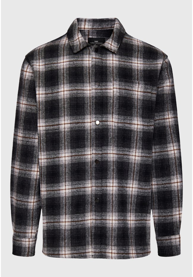 Oversized καρό overshirt πουκάμισο