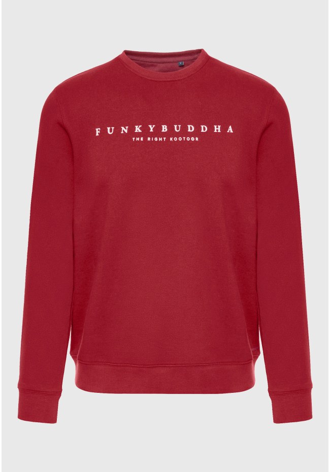 Crew neck sweatshirt with Funky Buddha print