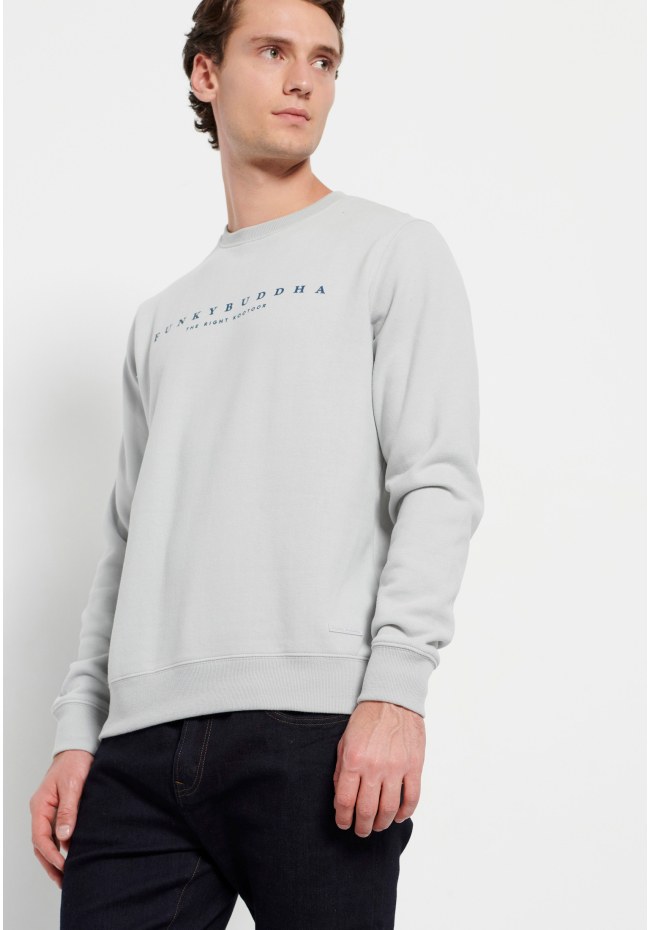 Crew neck sweatshirt with Funky Buddha print