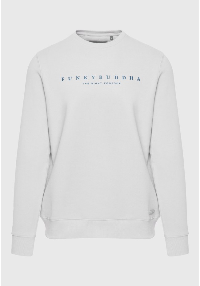 Crew neck sweatshirt with Funky Buddha print