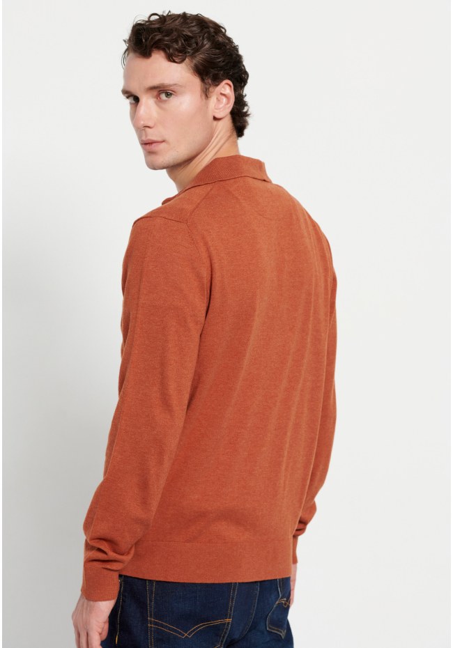 Men's knitted polo shirt