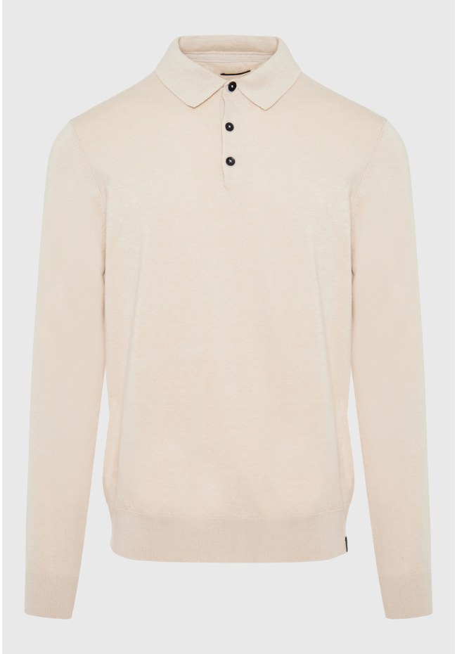 Men's knitted polo shirt
