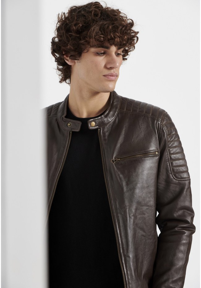 Men's leather jacket (Sheepskin)