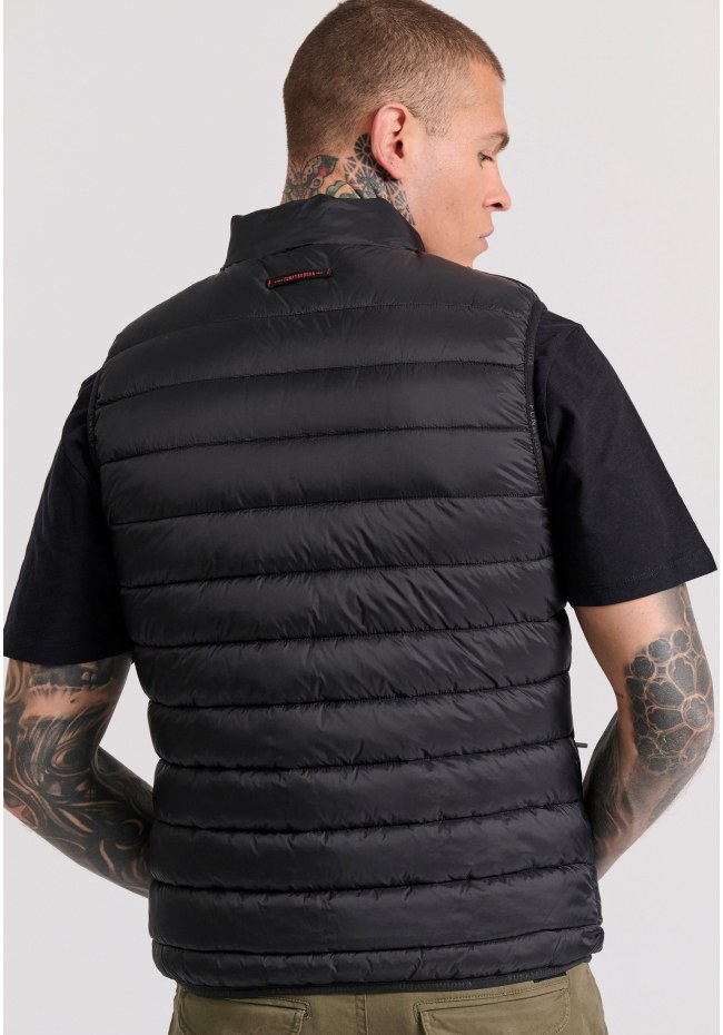 Ανδρικό αμάνικο καπιτονέ μπουφάν