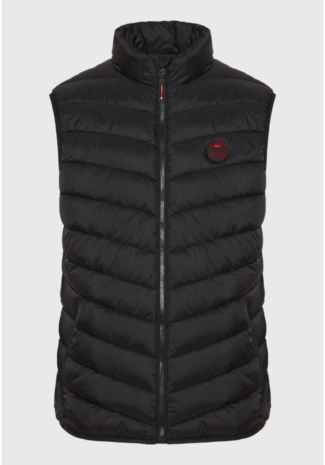 Ανδρικό αμάνικο καπιτονέ μπουφάν