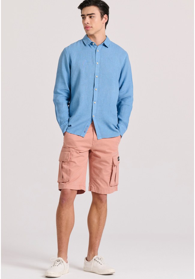 Garment dyed λινό πουκάμισο - The essentials