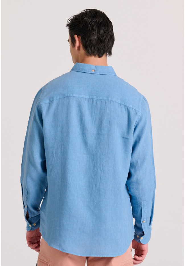Garment dyed λινό πουκάμισο - The essentials