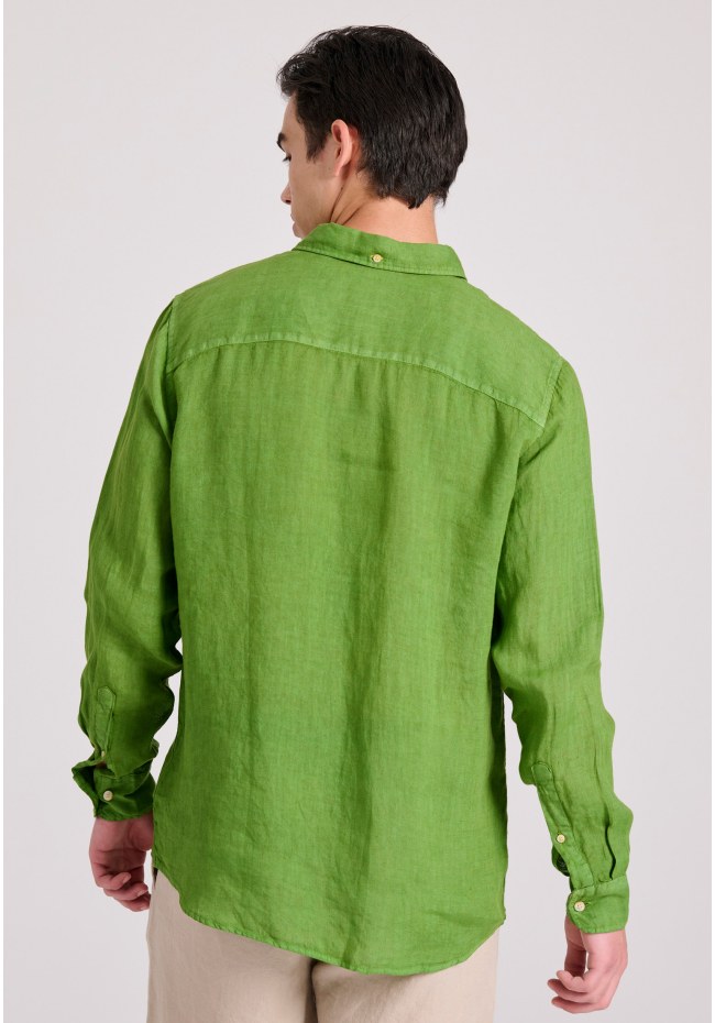 Garment dyed λινό πουκάμισο - The essentials