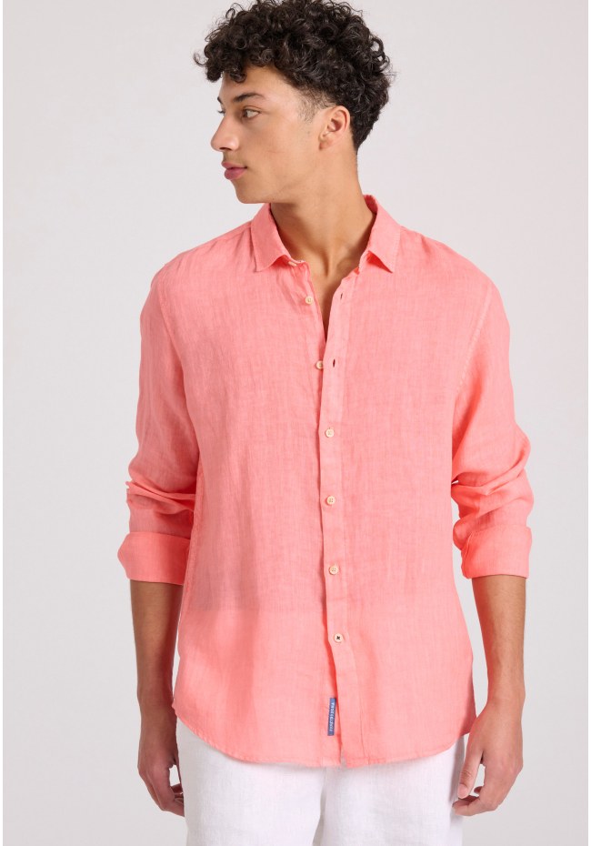 Garment dyed λινό πουκάμισο - The essentials