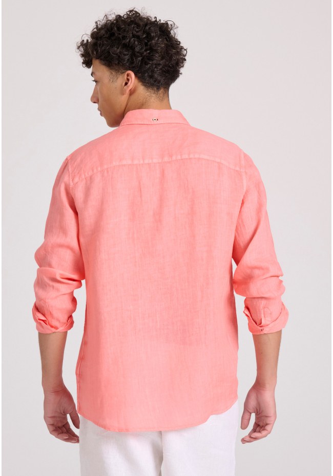Garment dyed λινό πουκάμισο - The essentials