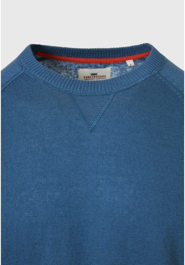 Linen blend ανδρική lightweight πλεκτή μπλούζα