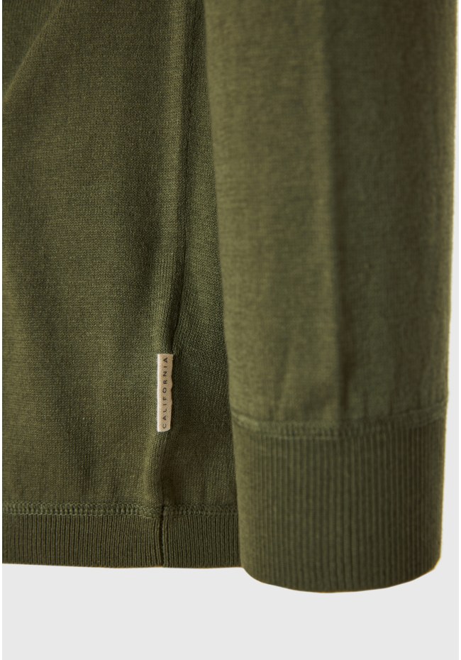 Linen blend men's lightweight sweater