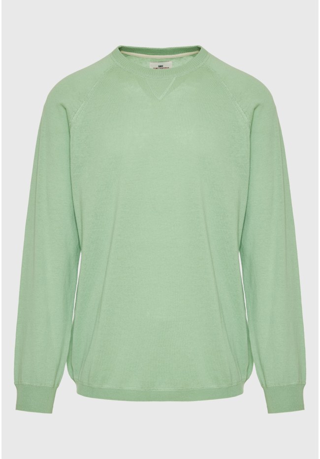 Linen blend ανδρική lightweight πλεκτή μπλούζα