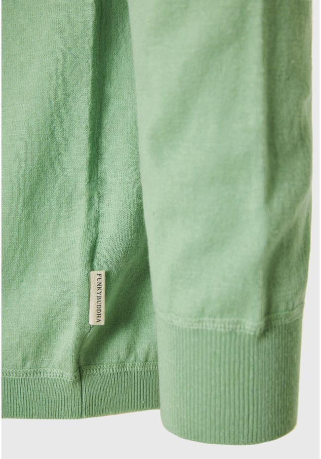 Linen blend ανδρική lightweight πλεκτή μπλούζα