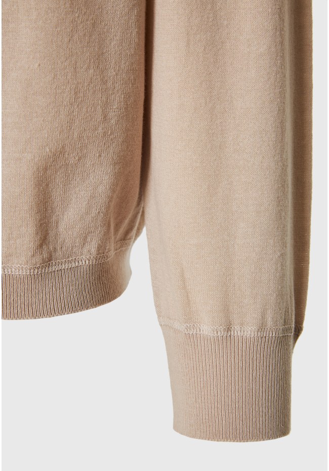 Linen blend men's lightweight sweater