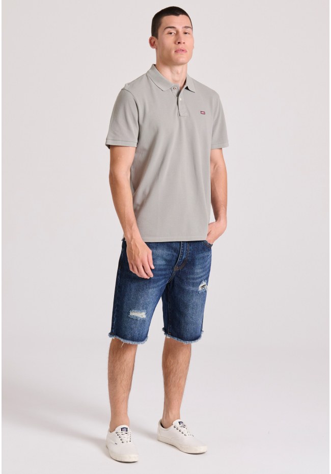 Essential polo shirt with embroidered logo
