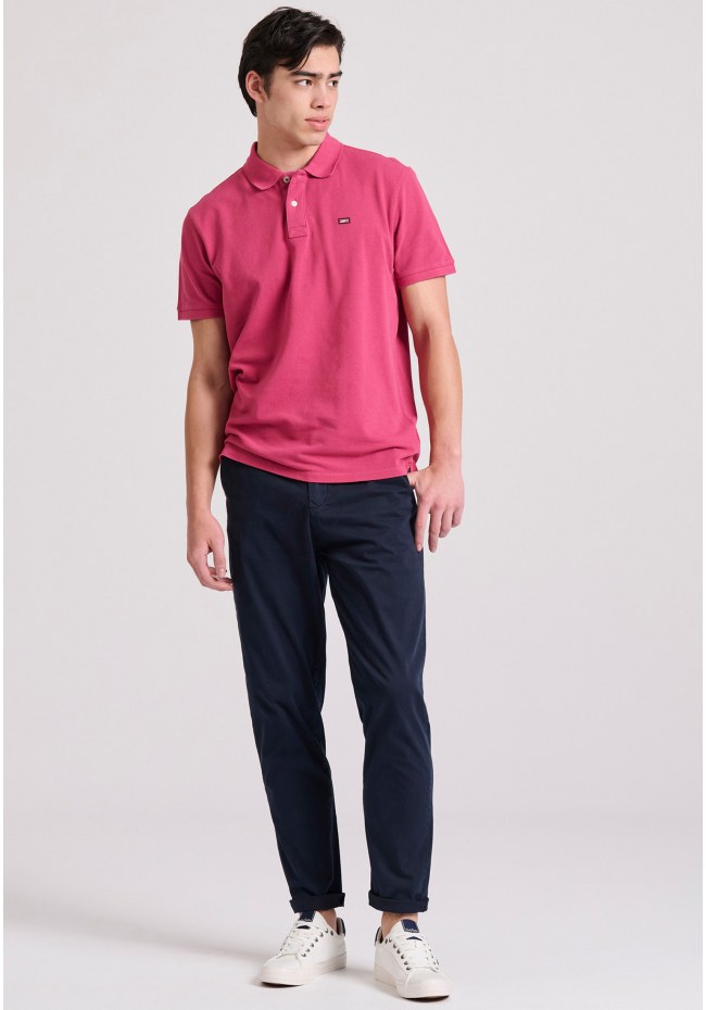Essential polo shirt with embroidered logo