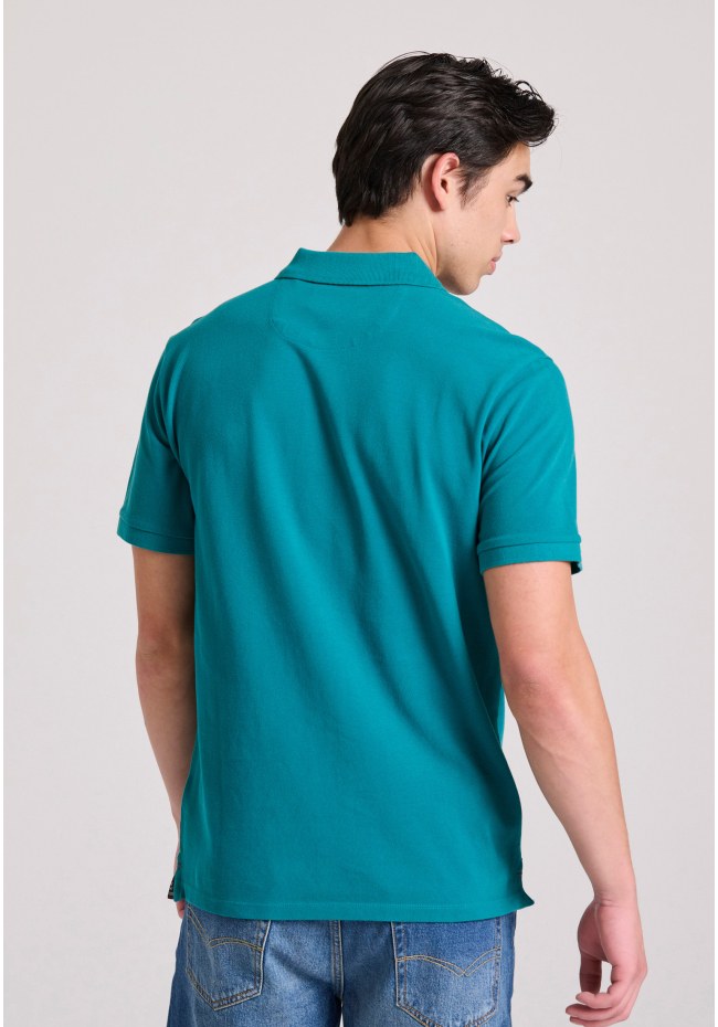 Essential polo shirt with embroidered logo