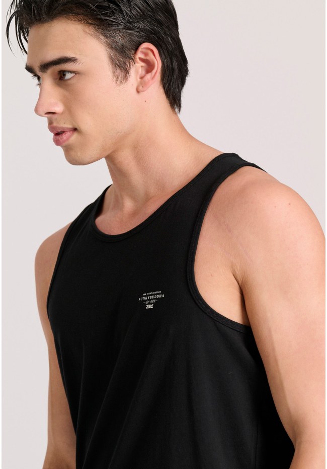 Ανδρικό tank top με logo στο στήθος