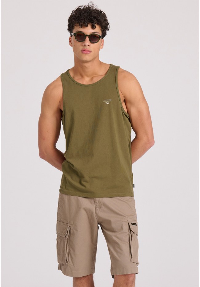 Ανδρικό tank top με logo στο στήθος