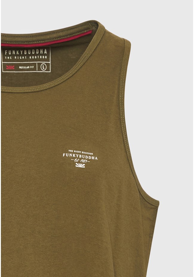 Ανδρικό tank top με logo στο στήθος