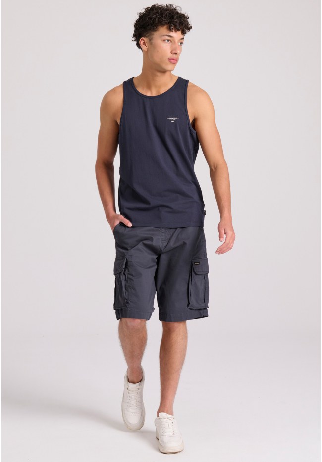 Ανδρικό tank top με logo στο στήθος