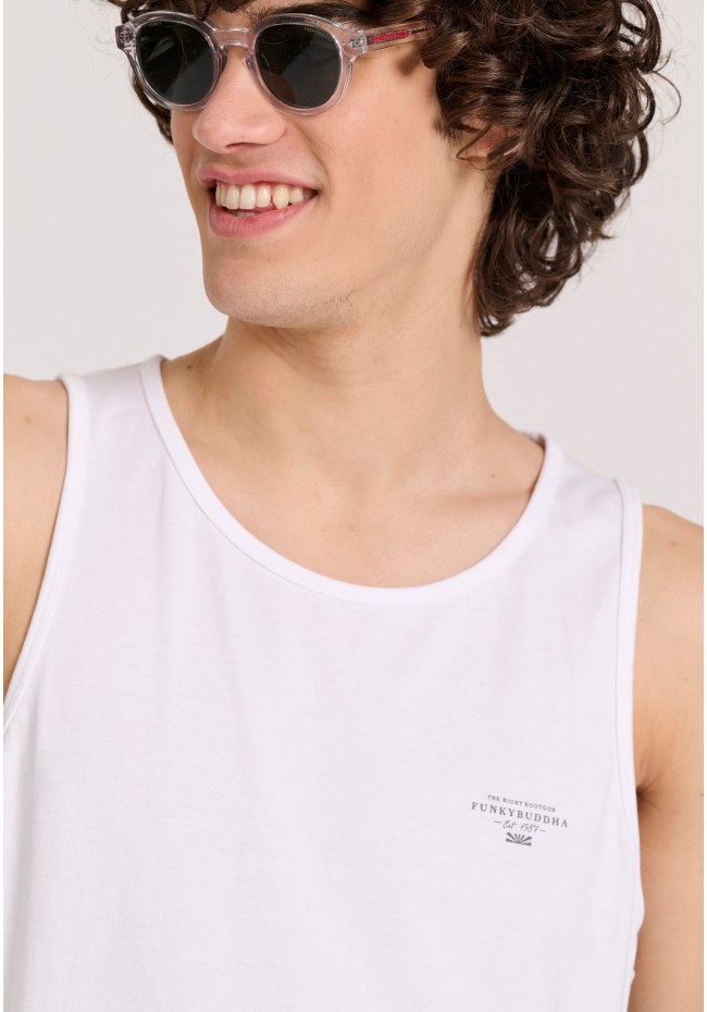 Ανδρικό tank top με logo στο στήθος