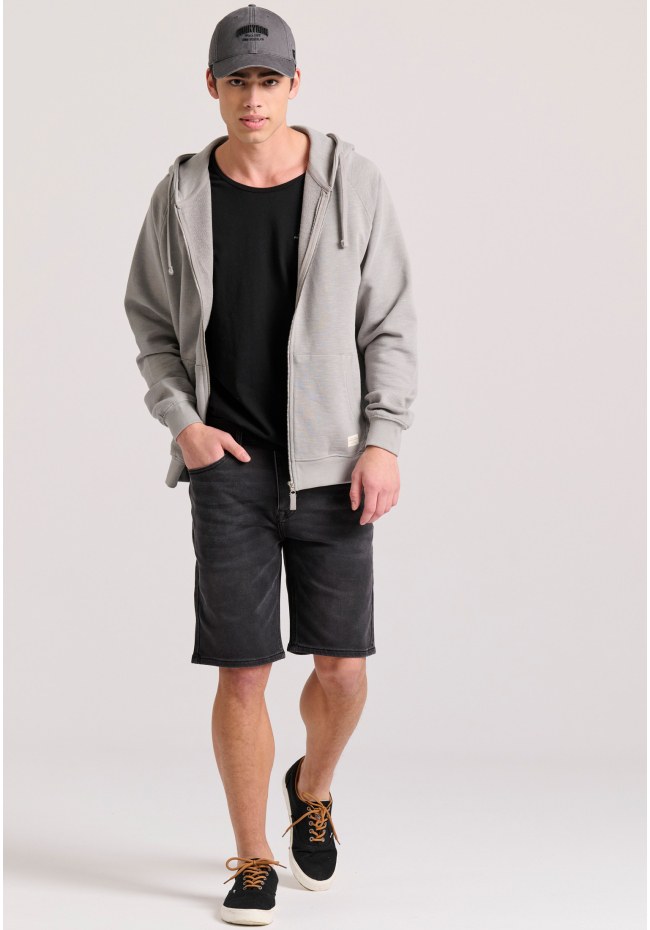 Relaxed fit φούτερ ζακέτα