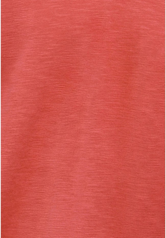 T-shirt με λαιμό henley και raw cuts - The essentials