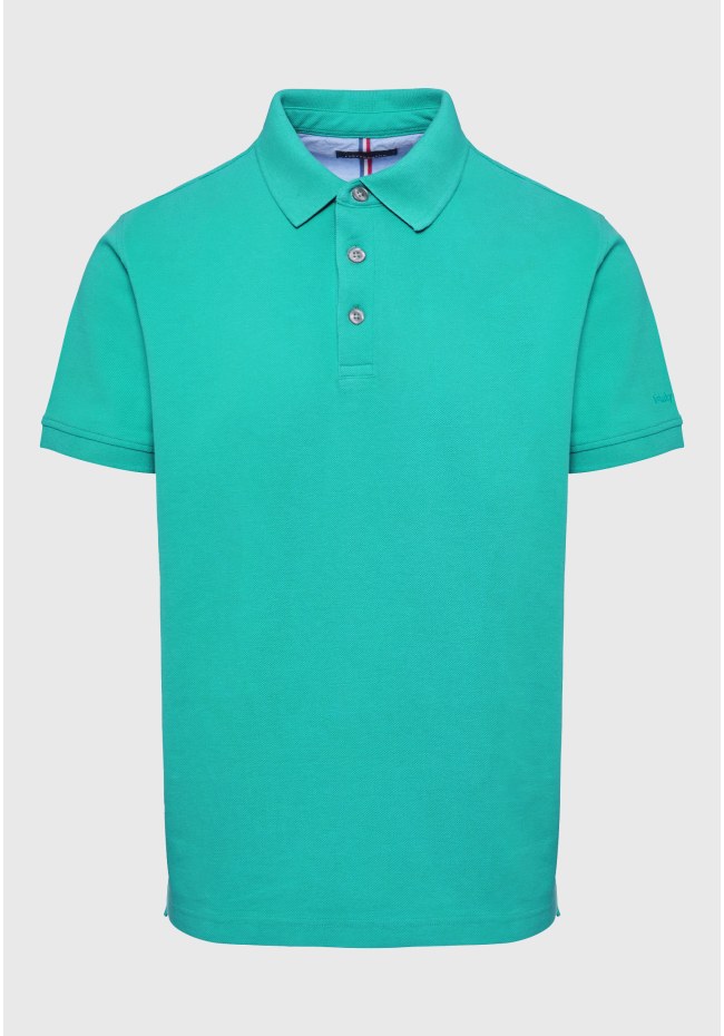 Polo shirt with embroidery on the sleeve