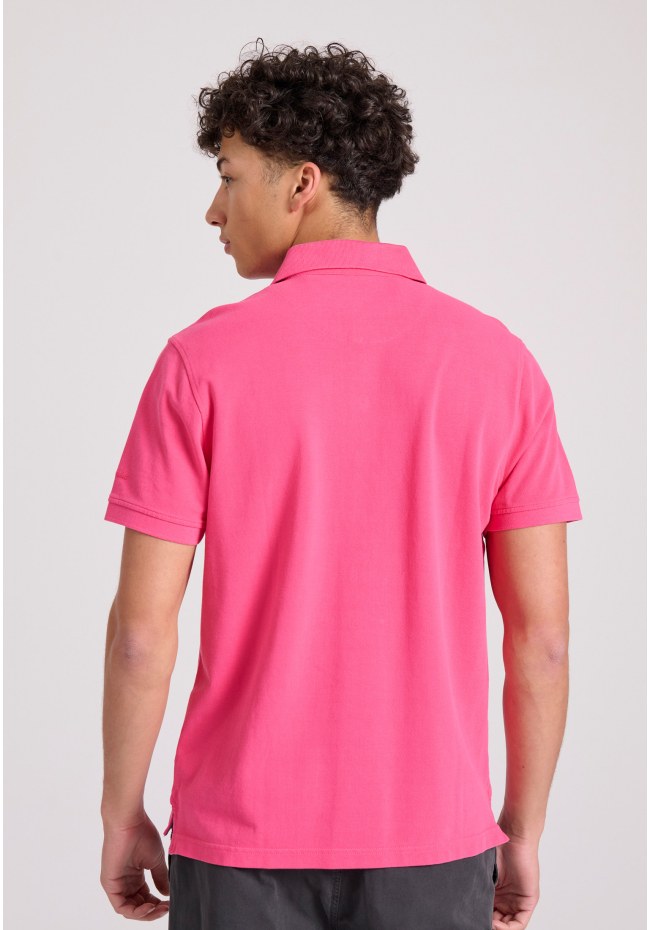 Polo shirt with embroidery on the sleeve